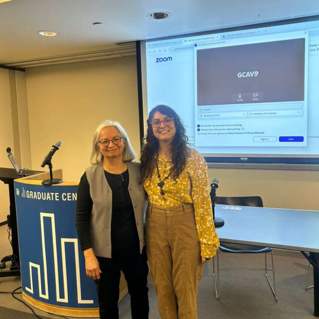 Sol Cristina Escobar standing with another