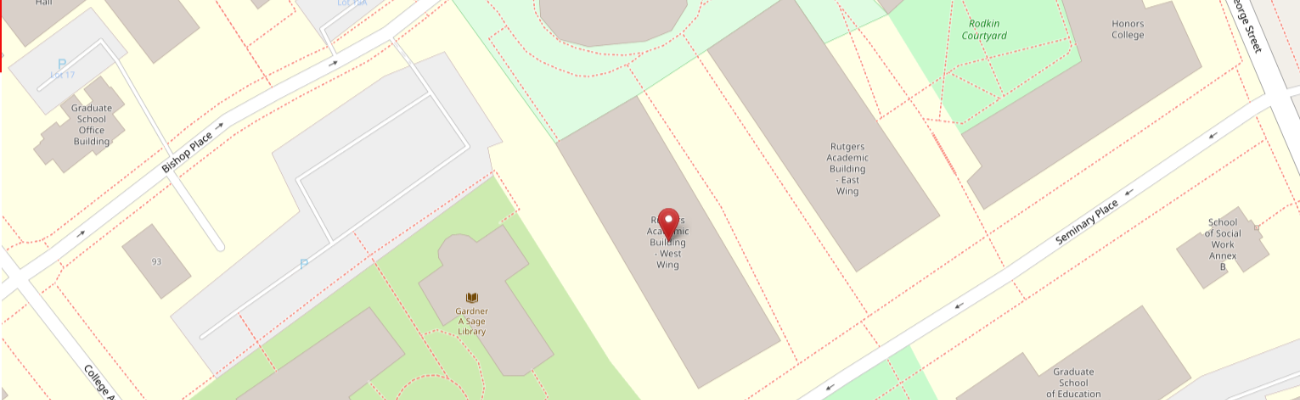 Main Office: 15 Seminary Place, College Avenue Campus, New Brunswick, NJ 08901